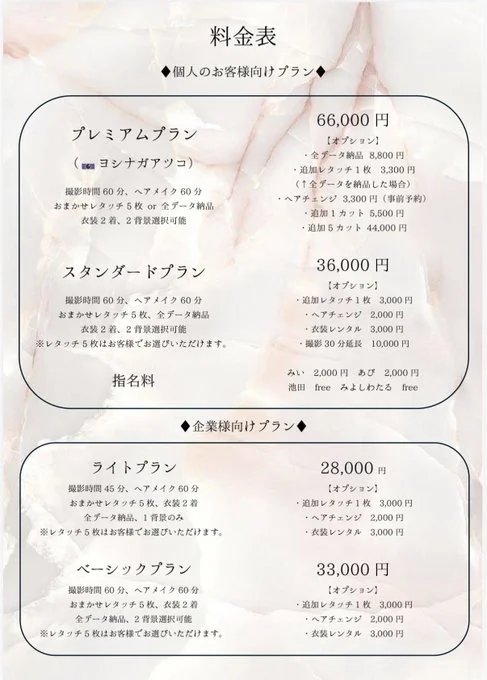 新プランの告知